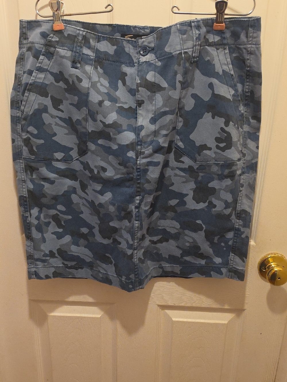 Seven7 Blue Camouflage Utility Skirt